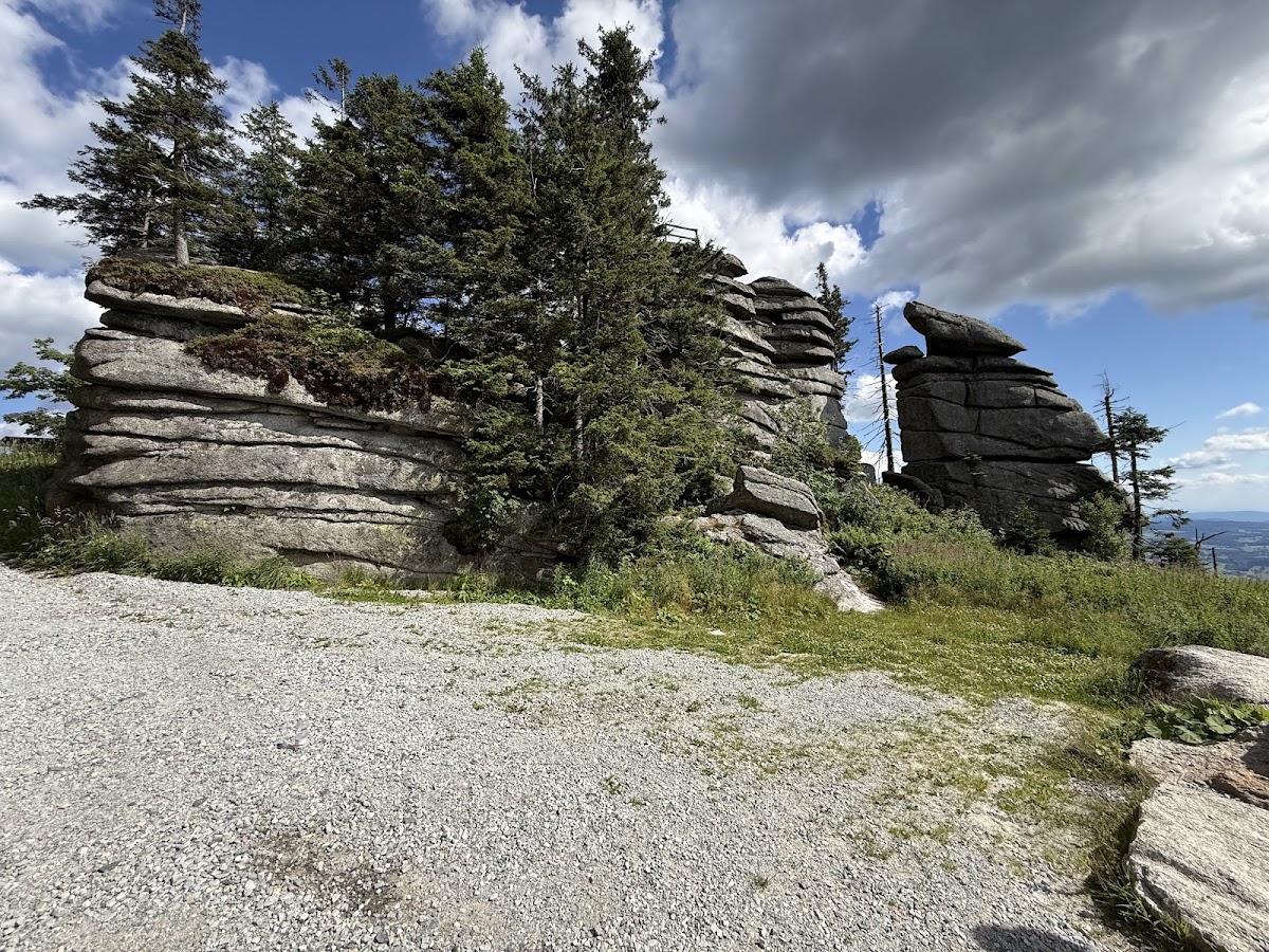 Dreisessel-Massiv mit bizarren Granitfelsen